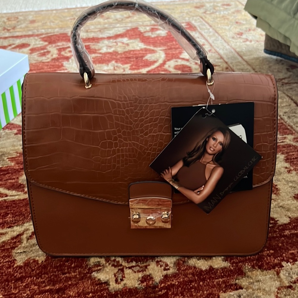 Brown to Floral, Interchangeable design handbag *BRAND NEW*